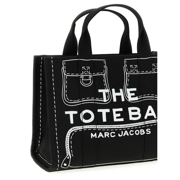 Marc Jacobs Women's The Trompeloeil Cargo Canvasmedium Handbag - Picture 3 of 4